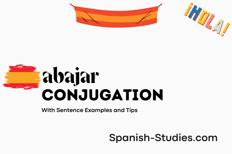 spanish conjugation of abajar