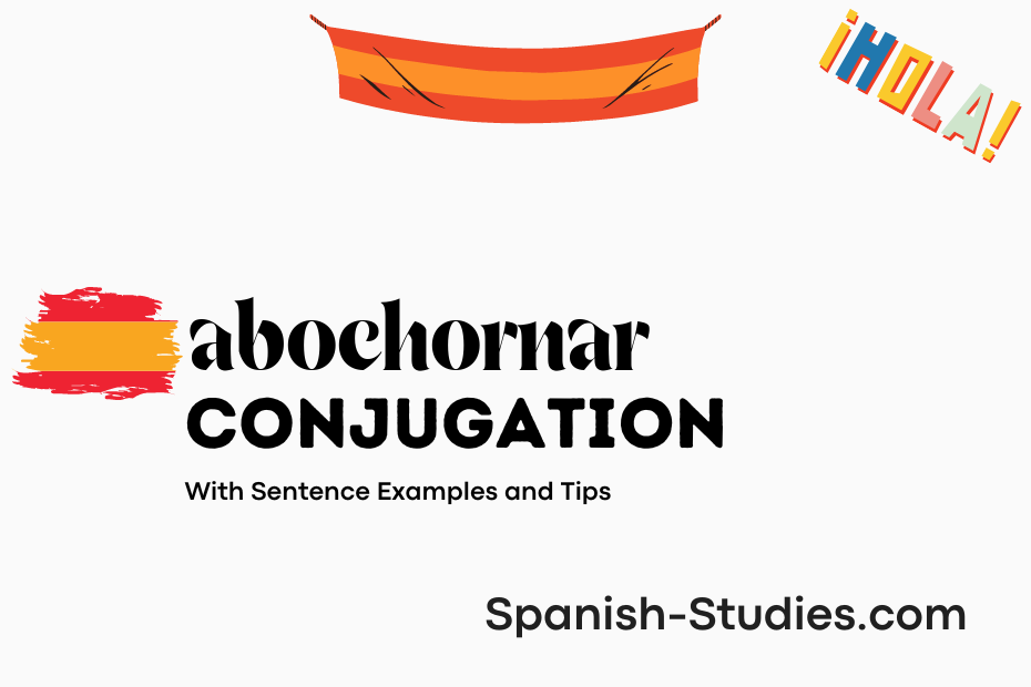 spanish conjugation of abochornar