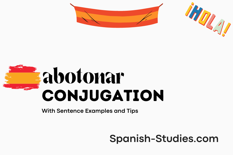 spanish conjugation of abotonar