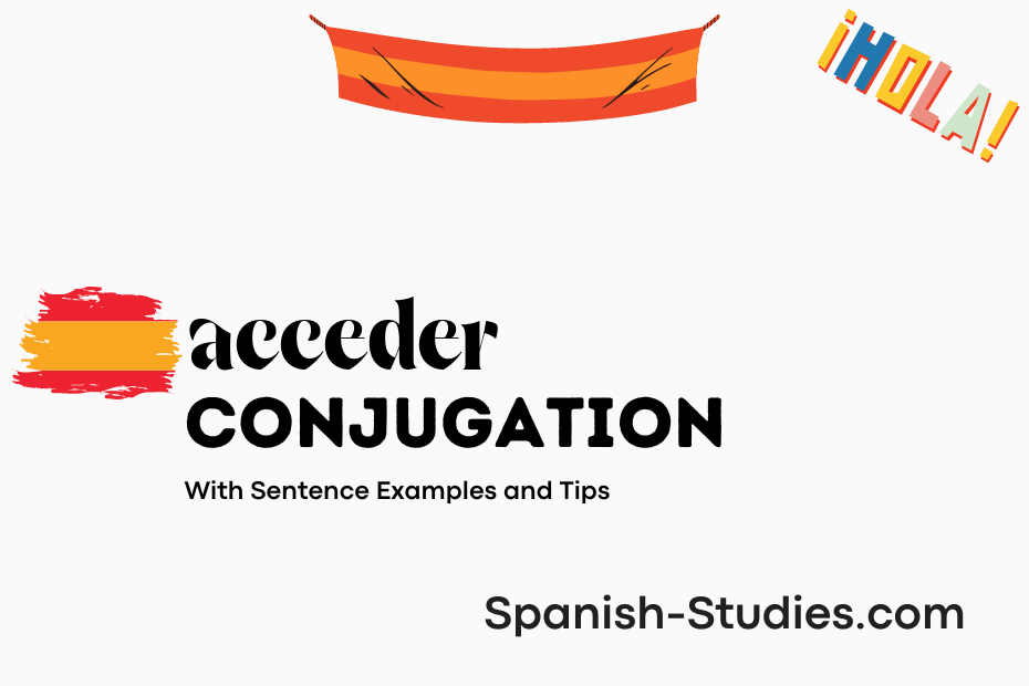 spanish conjugation of acceder