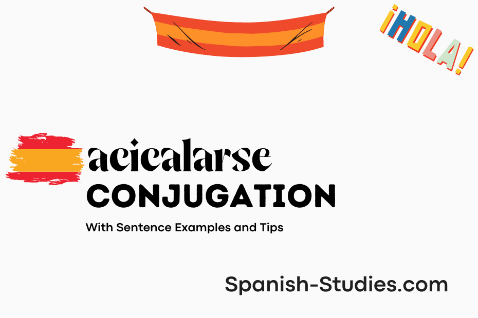 spanish conjugation of acicalarse