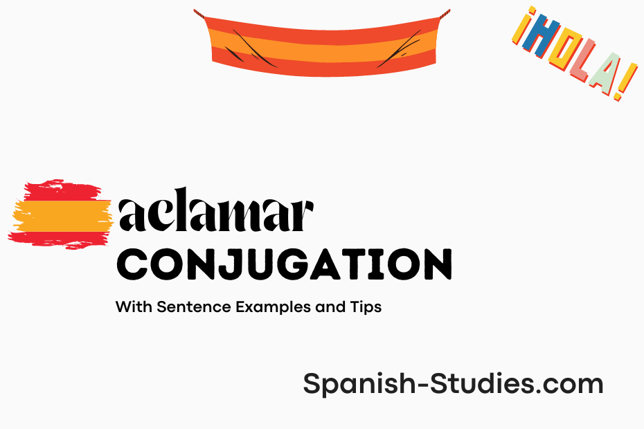 spanish conjugation of aclamar