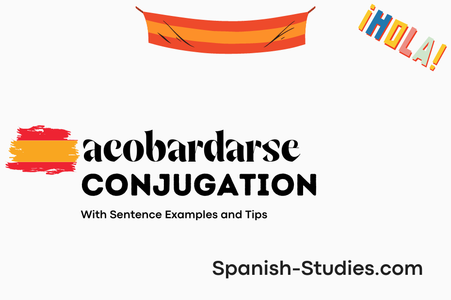 spanish conjugation of acobardarse