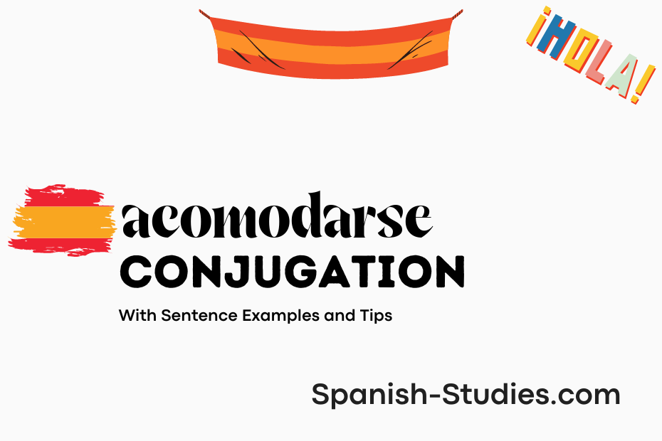 spanish conjugation of acomodarse