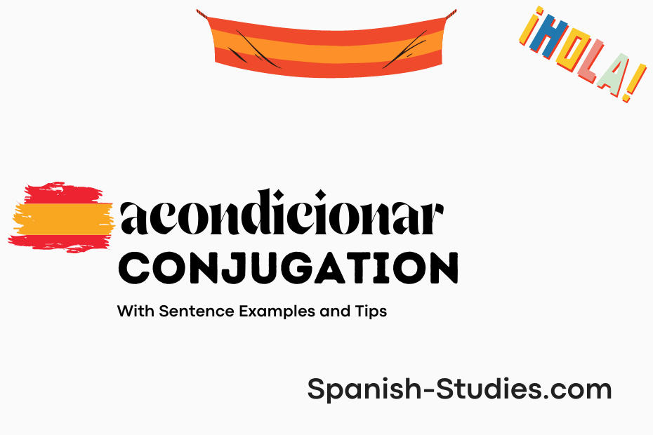 spanish conjugation of acondicionar