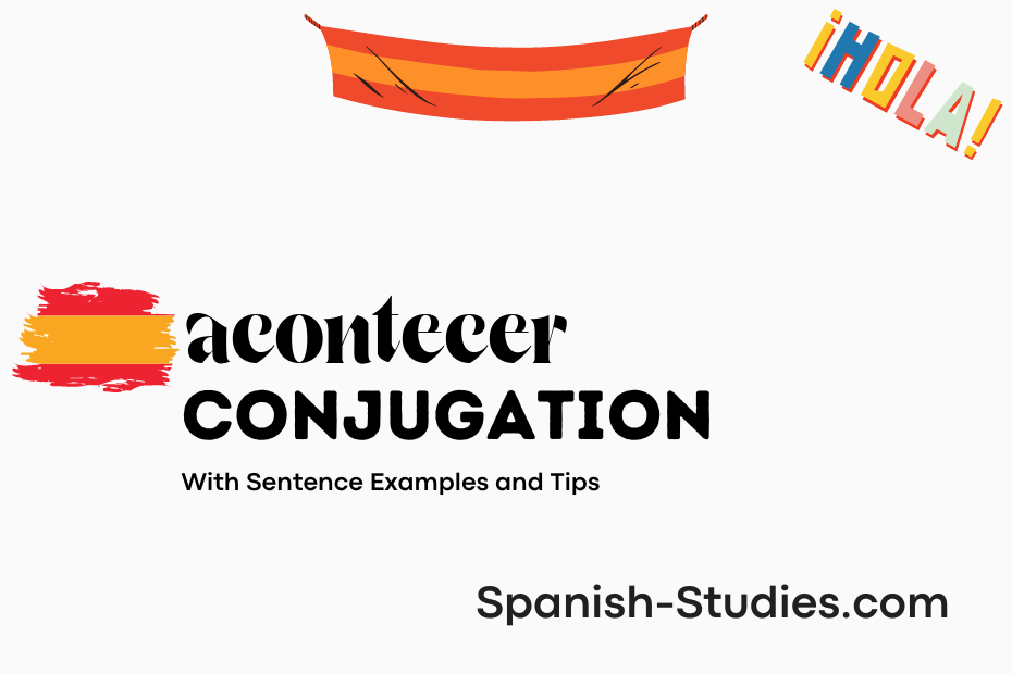 spanish conjugation of acontecer