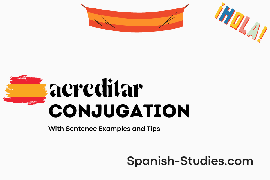 spanish conjugation of acreditar