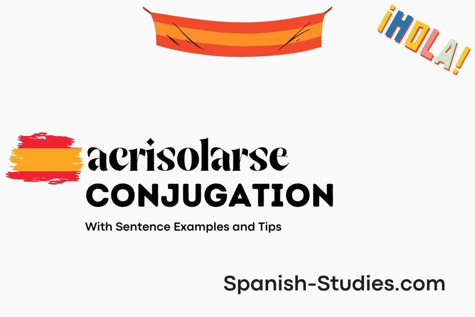 spanish conjugation of acrisolarse