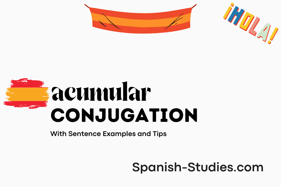 spanish conjugation of acumular