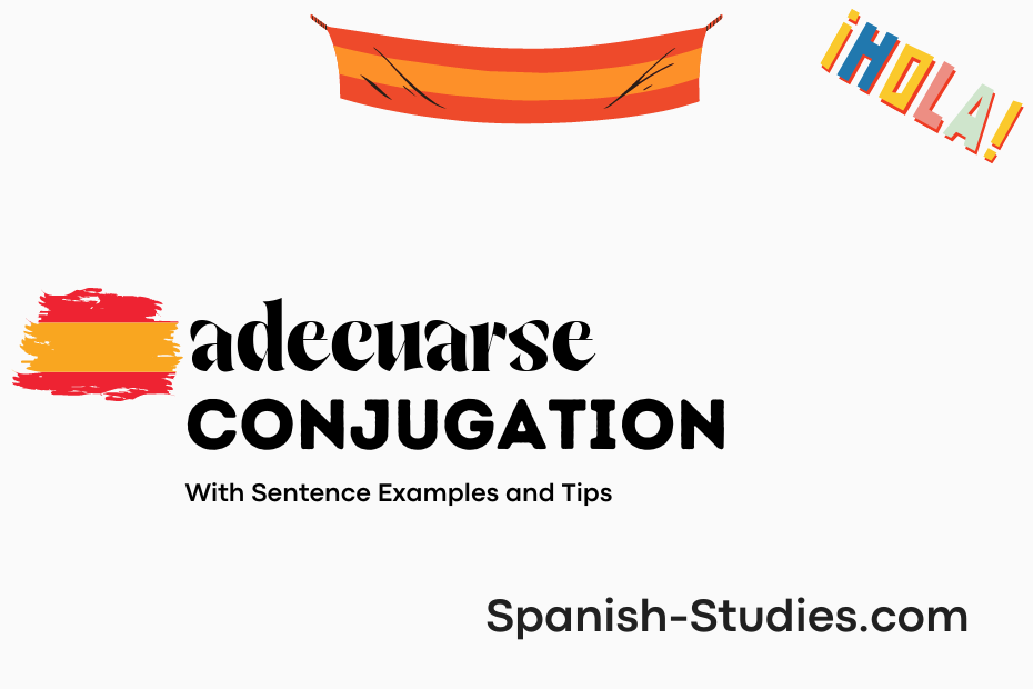 spanish conjugation of adecuarse