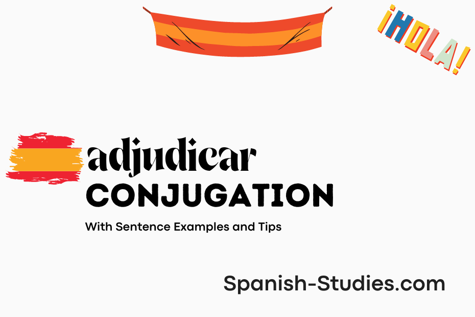 spanish conjugation of adjudicar