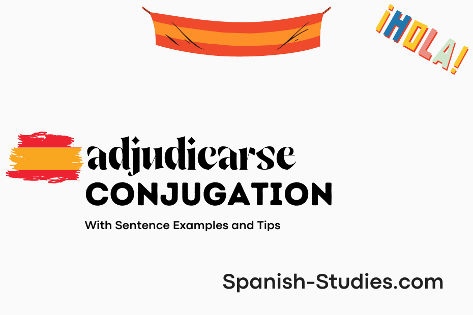 spanish conjugation of adjudicarse