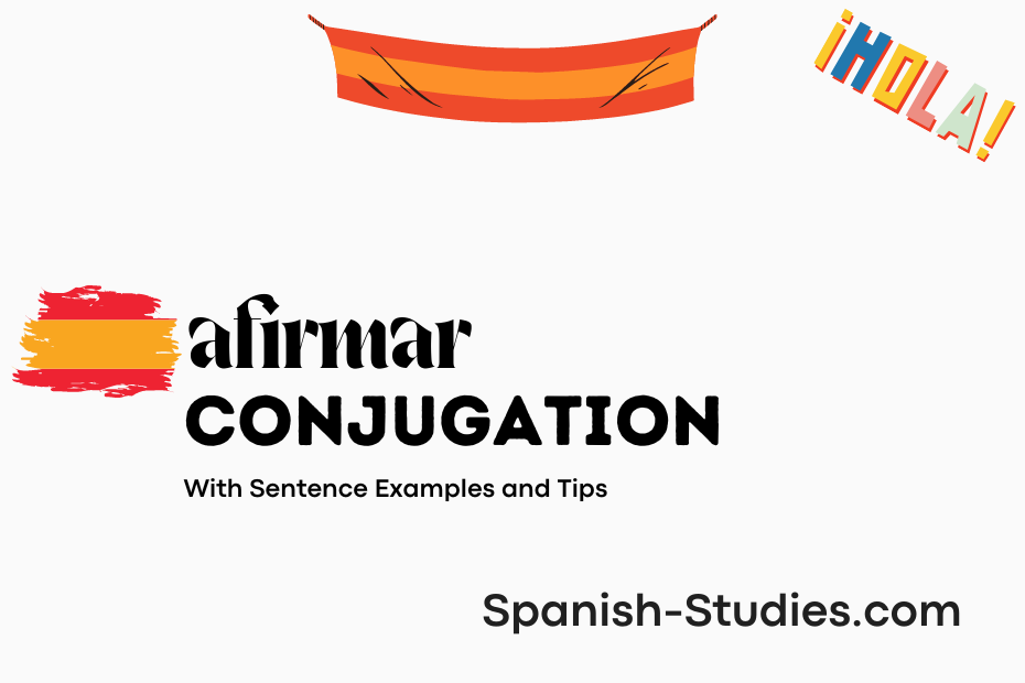 spanish conjugation of afirmar