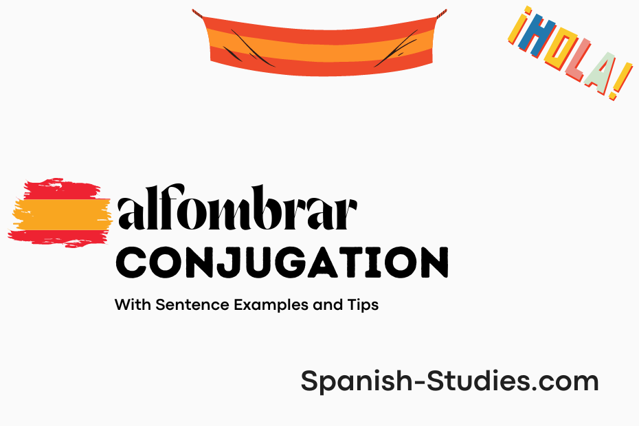 spanish conjugation of alfombrar