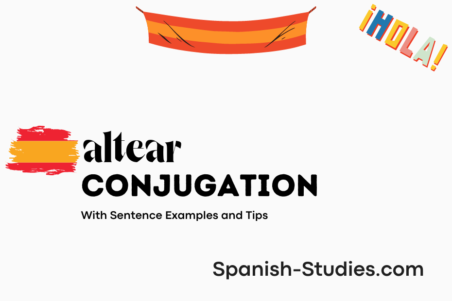 spanish conjugation of altear