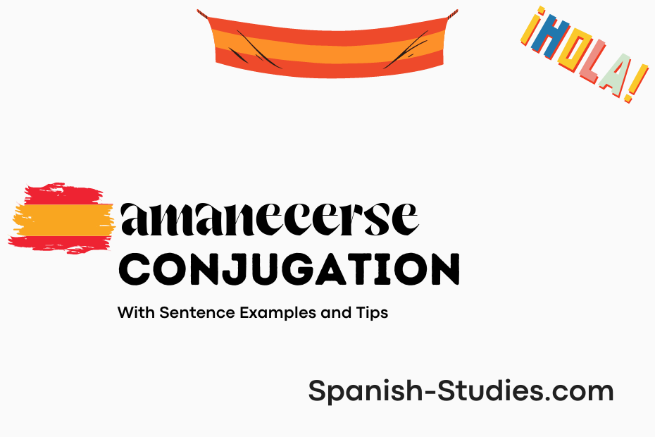 spanish conjugation of amanecerse