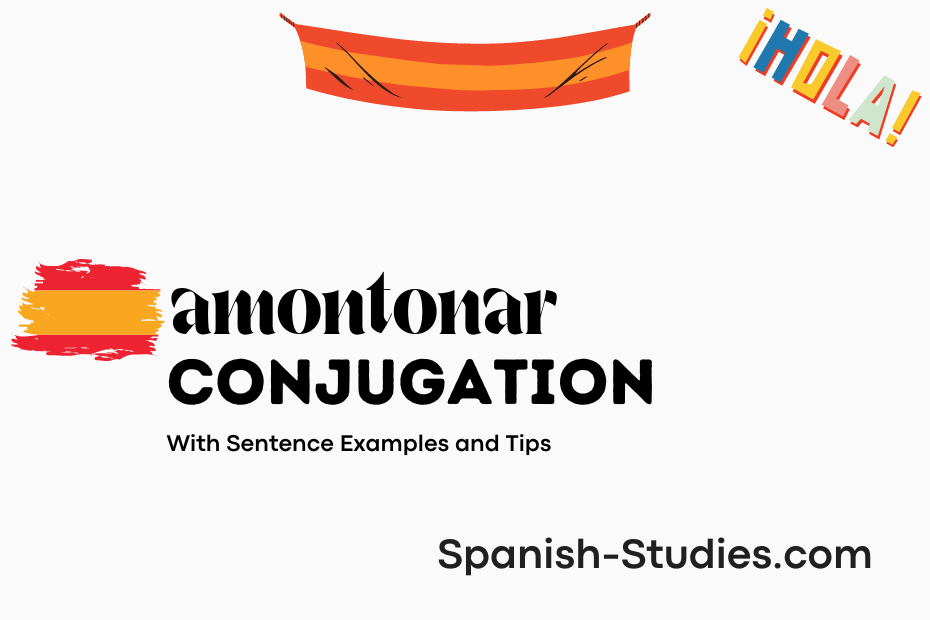 spanish conjugation of amontonar