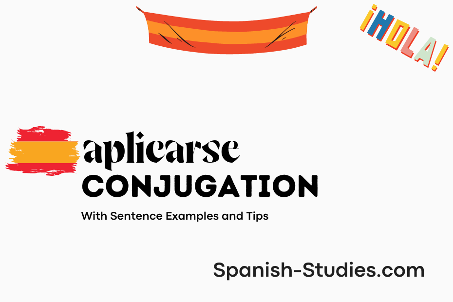 spanish conjugation of aplicarse