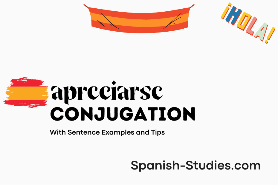 spanish conjugation of apreciarse