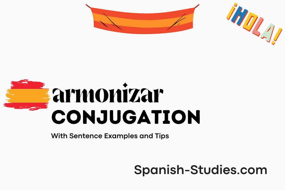 spanish conjugation of armonizar