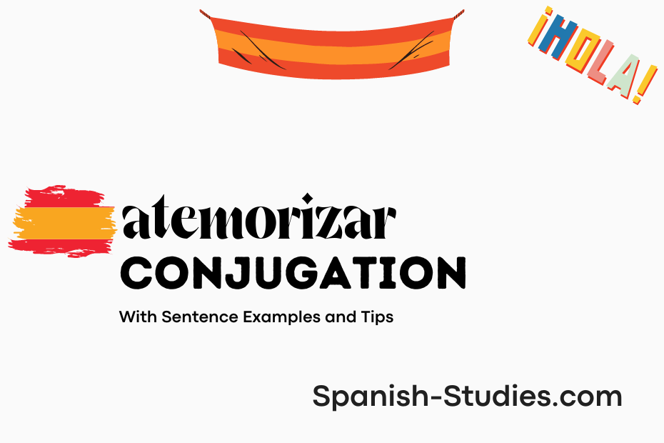 spanish conjugation of atemorizar