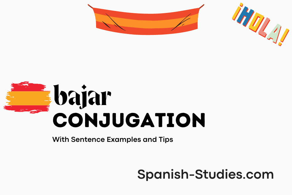 spanish conjugation of bajar
