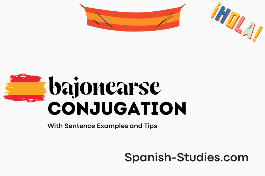 spanish conjugation of bajonearse