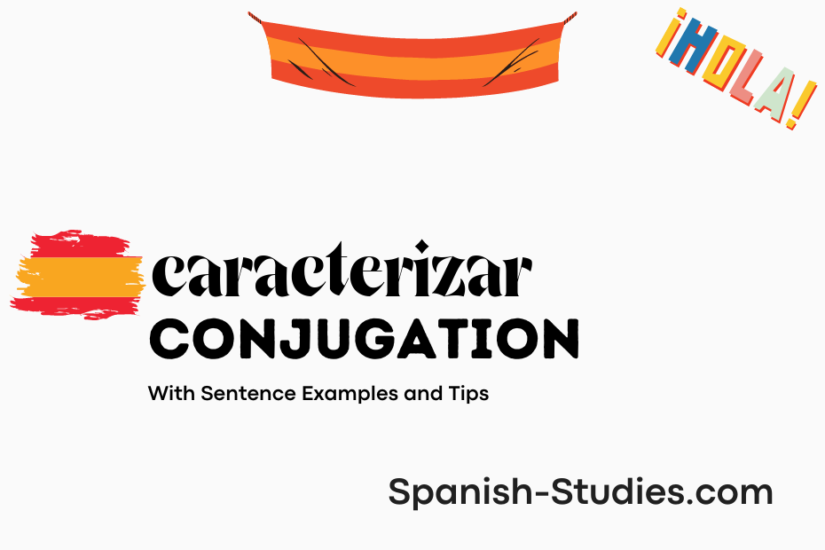 spanish conjugation of caracterizar