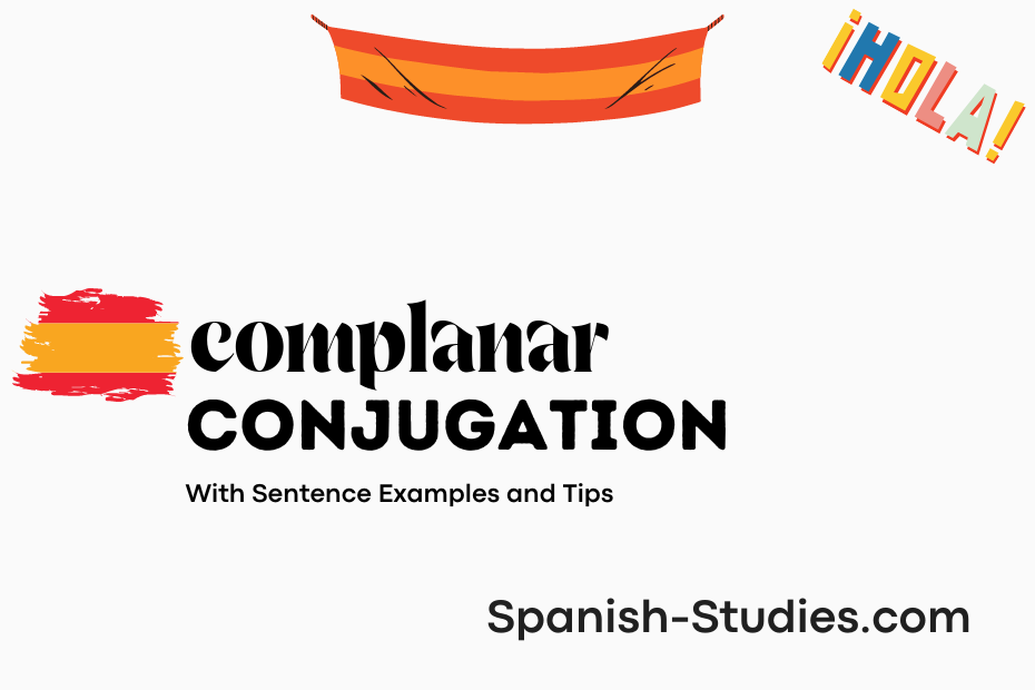 spanish conjugation of complanar