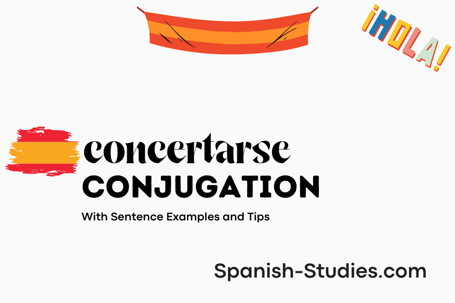 spanish conjugation of concertarse