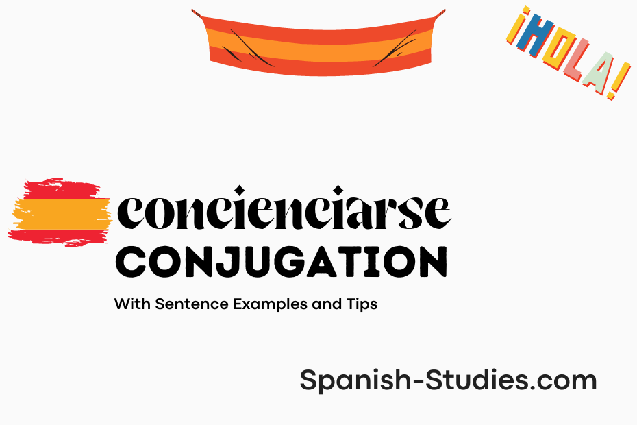 spanish conjugation of concienciarse