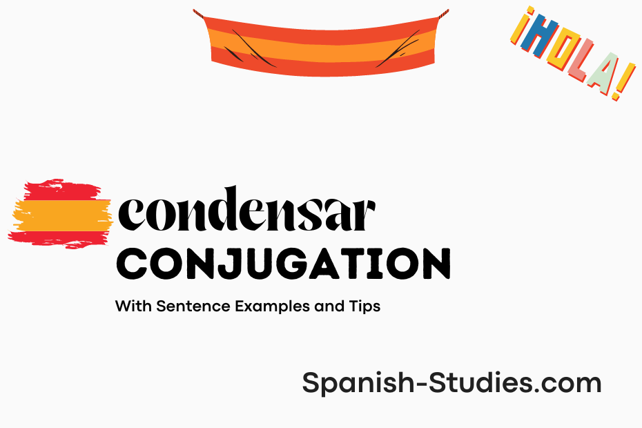 spanish conjugation of condensar