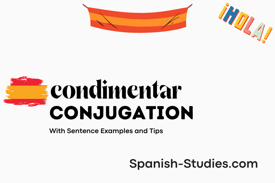 spanish conjugation of condimentar