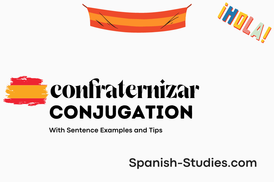 spanish conjugation of confraternizar