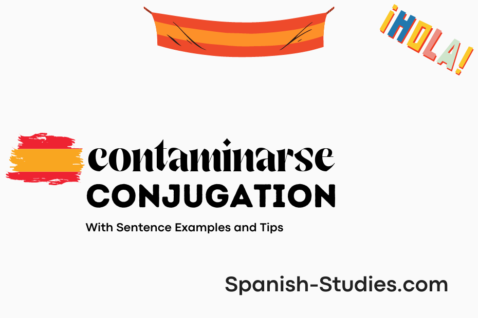 spanish conjugation of contaminarse