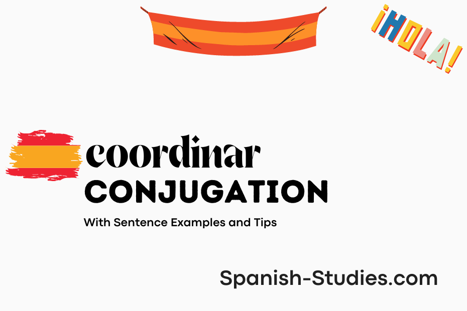 spanish conjugation of coordinar