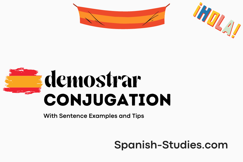 spanish conjugation of demostrar
