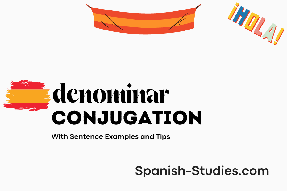 spanish conjugation of denominar