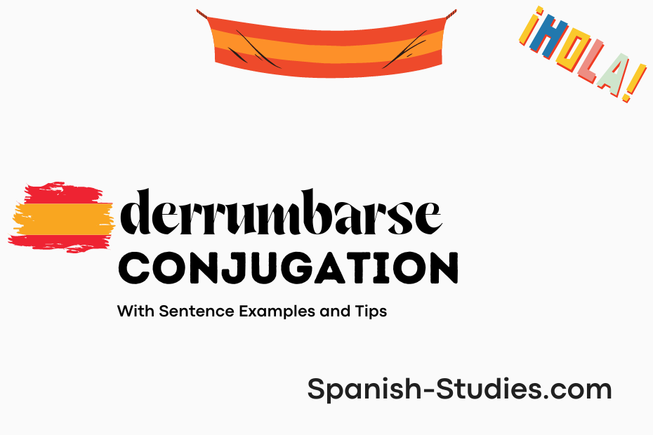 spanish conjugation of derrumbarse