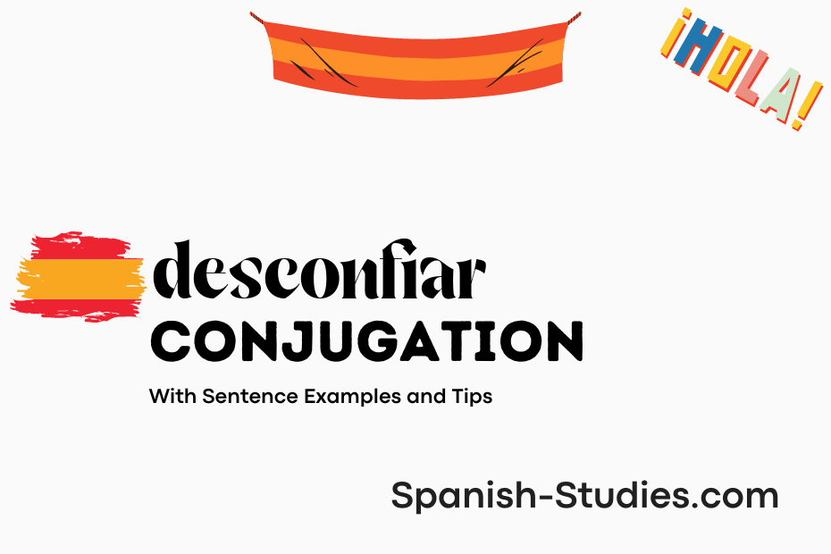 spanish conjugation of desconfiar
