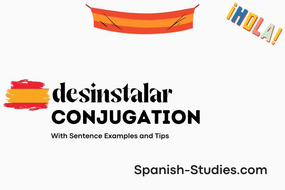 spanish conjugation of desinstalar