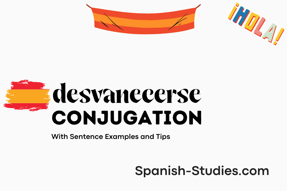 spanish conjugation of desvanecerse