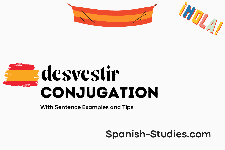 spanish conjugation of desvestir