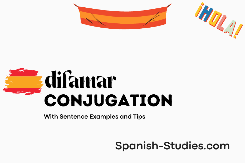 spanish conjugation of difamar