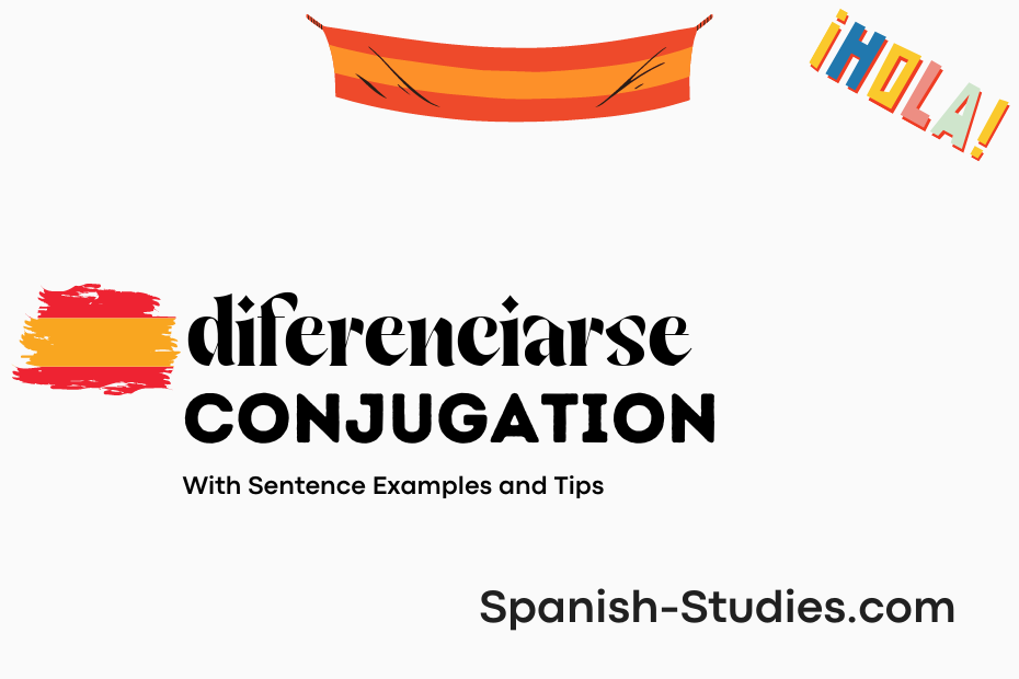 spanish conjugation of diferenciarse