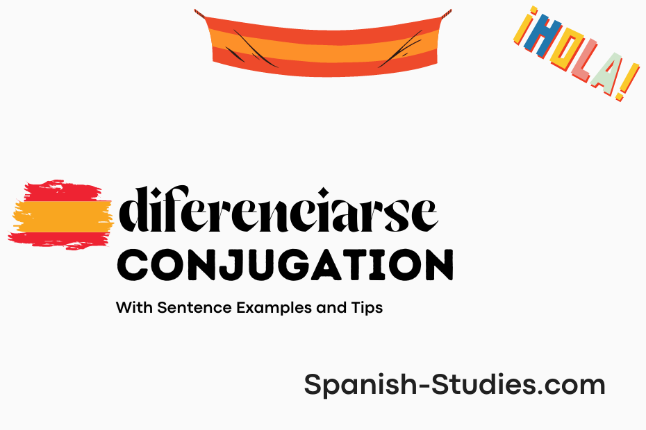 Conjugate Diferenciarse In Spanish All Tense Chart Practice Test