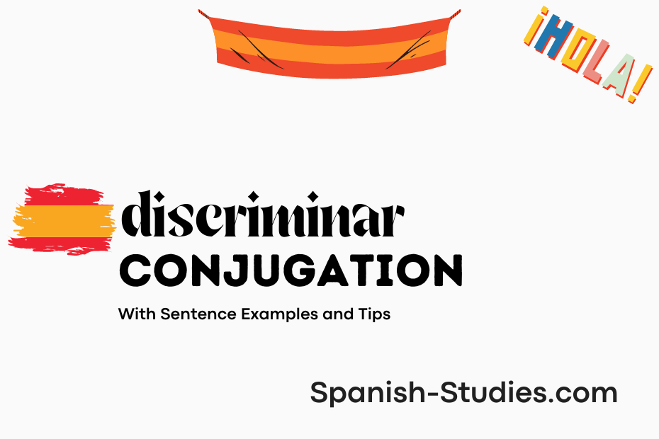 spanish conjugation of discriminar