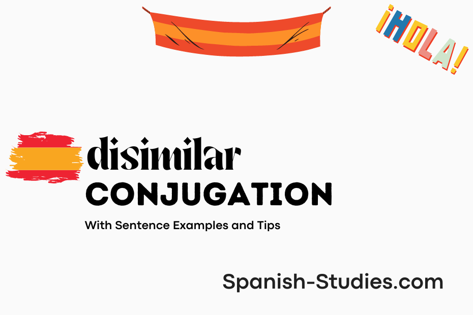 spanish conjugation of disimilar