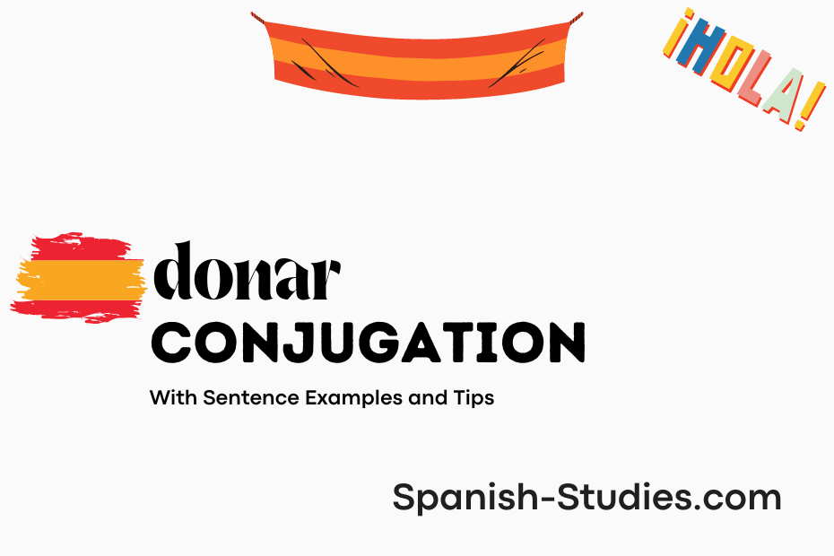 spanish conjugation of donar