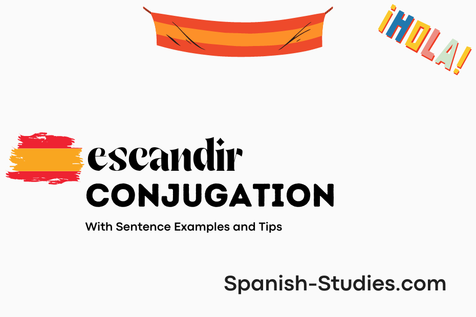 spanish conjugation of escandir